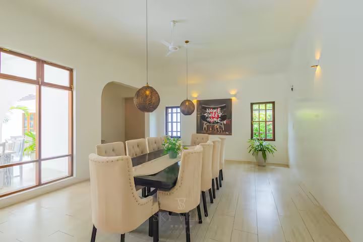 Indoor dining area